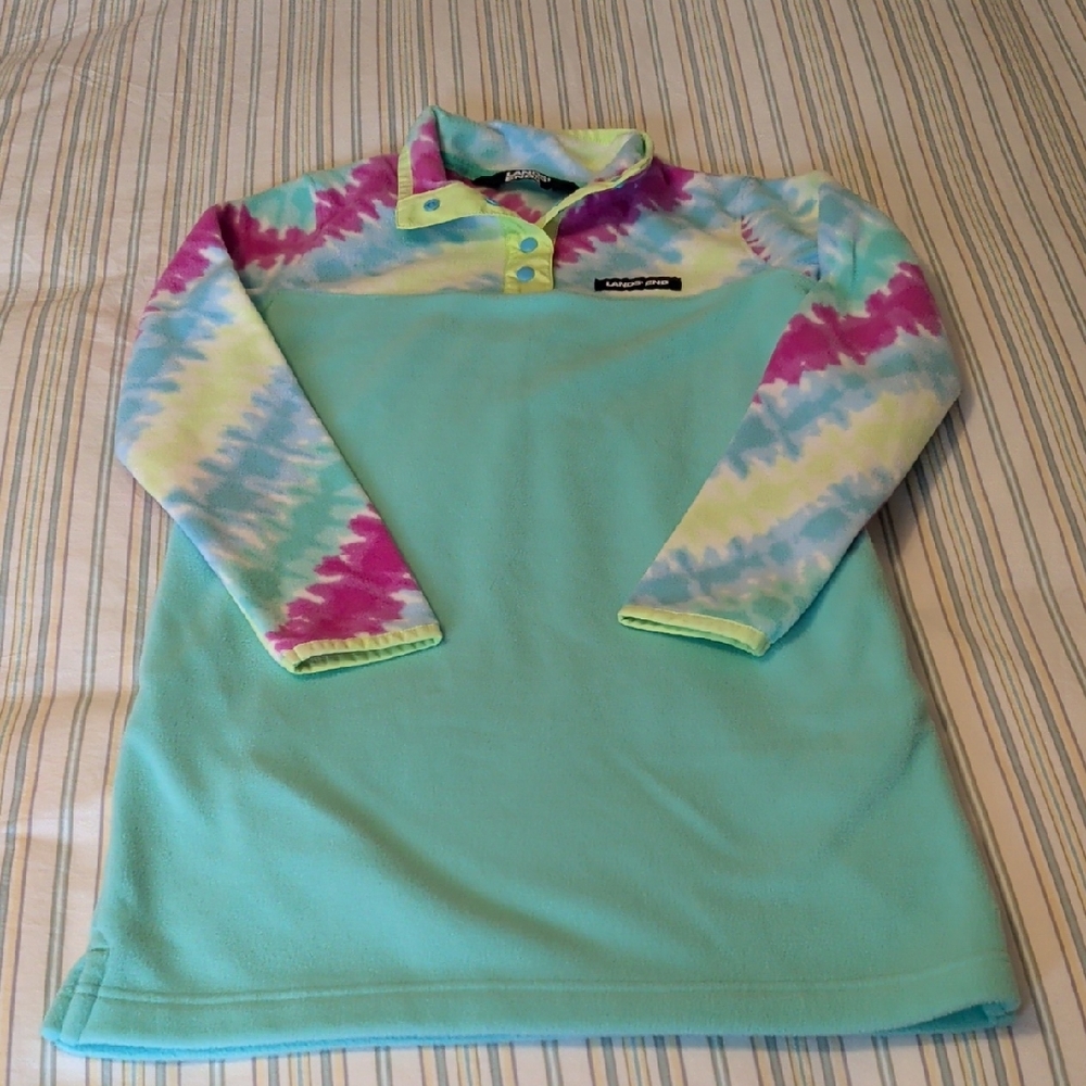 Girl's Lands End Fleece Dress Size 10